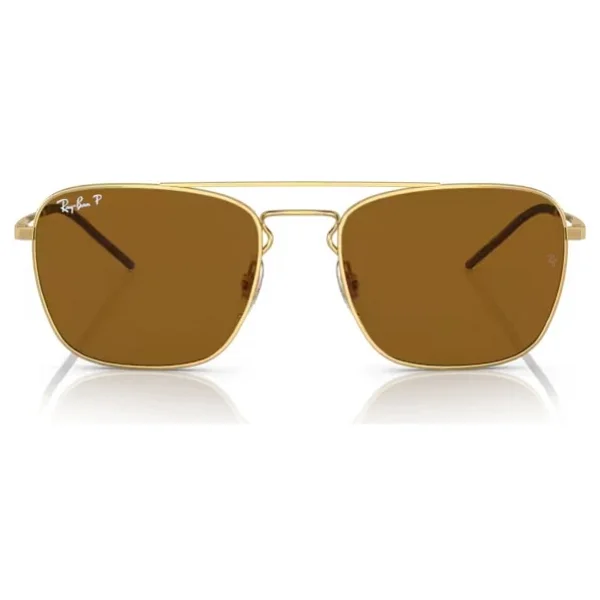 Ray-Ban 3588 925083 Gold-Dark Brown Polarize Erkek Güneş Gözlüğü - Görsel 5