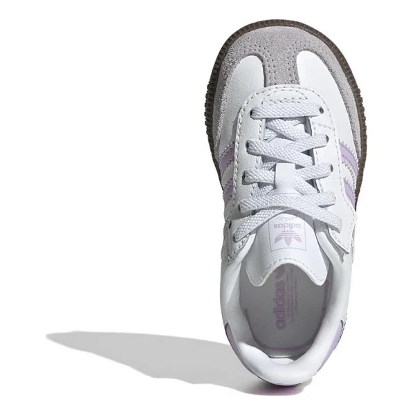 Adidas Samba OG Comfort Closure EL I JQ3193 Beyaz-Mor Bebek Spor Ayakkabı - Görsel 6