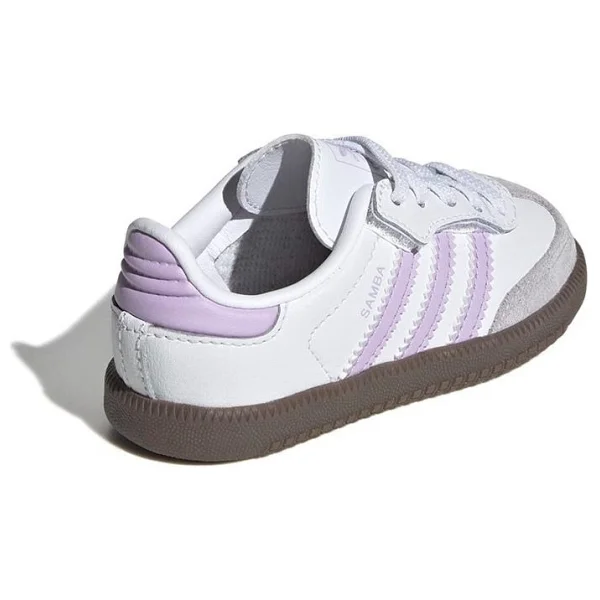Adidas Samba OG Comfort Closure EL I JQ3193 Beyaz-Mor Bebek Spor Ayakkabı - Görsel 10