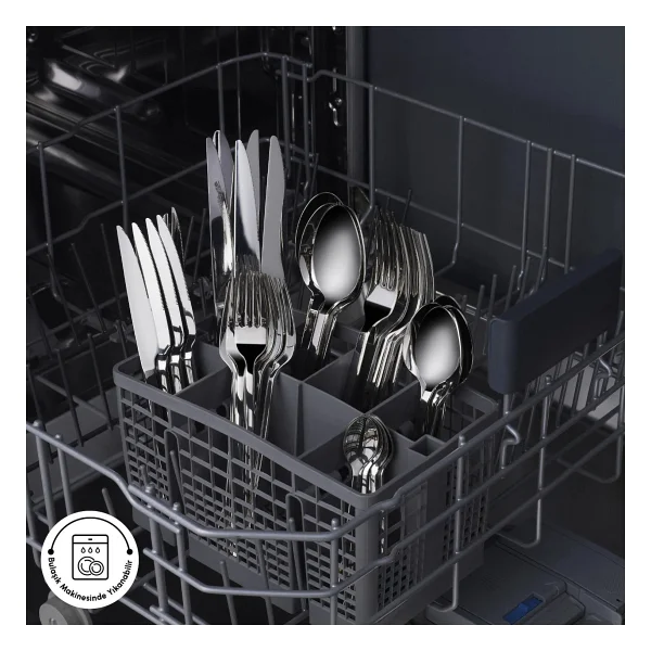 Karaca Elegance Nil 316+ Platin 84 Parça 12 Kişilik Çatal Kaşık Bıçak Takımı - Görsel 7