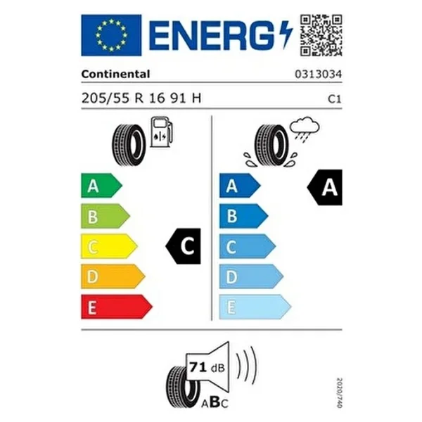 Continental (4'lü Takım) 205/55R16 91V Premiumcontact 7 Oto Yaz Lastiği (Üretim 45. Hafta 2025) - Görsel 2