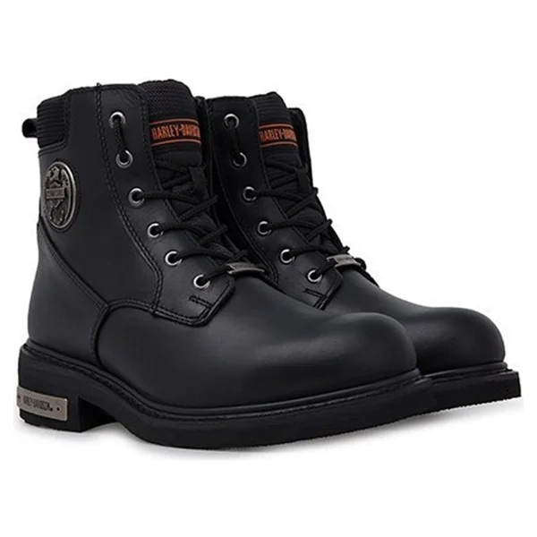 Harley Davidson Jim 025M100128 Siyah Erkek Deri Bot - Görsel 7