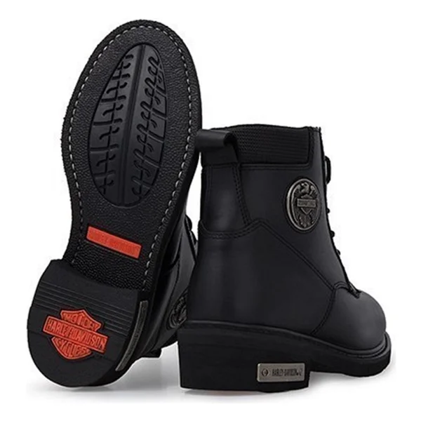 Harley Davidson Jim 025M100128 Siyah Erkek Deri Bot - Görsel 5
