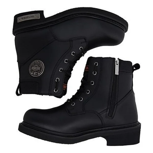Harley Davidson Jim 025M100128 Siyah Erkek Deri Bot - Görsel 6