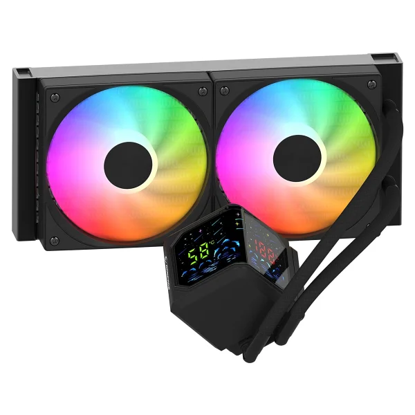 Rampage Helios D24 ARGB 240 mm Siyah İşlemci Sıvı Soğutucu - Görsel 2