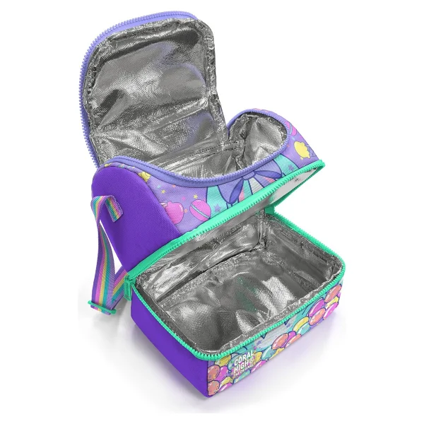 Coral High 37202 Milka Şeker Ayıcık Desenli 2 Katlı Termoslu Beslenme Çantası - Görsel 3