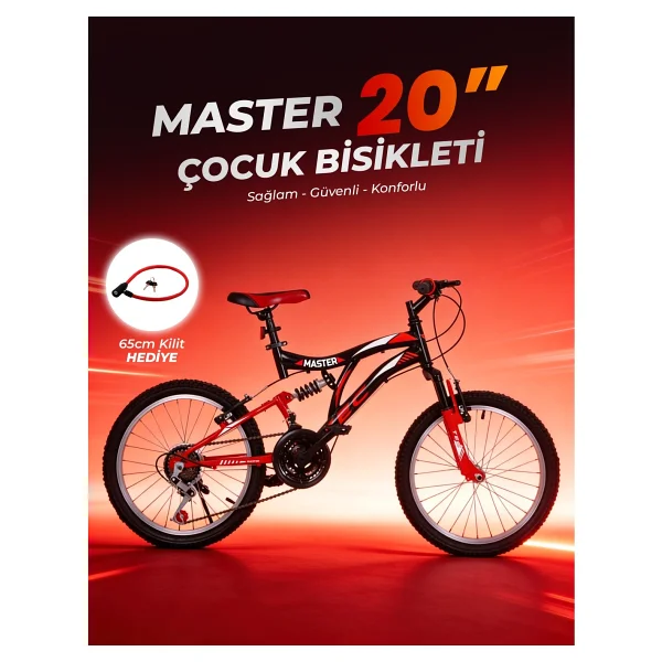 Belderia 20" Çift Amortisörlü Bisiklet 21 Vites - Sarı - Siyah - Görsel 7