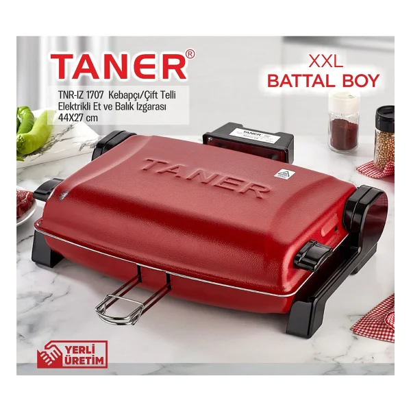 Taner Kebapçı TNRIZ-1707 Battal Boy 1450 W Izgara - Görsel 3