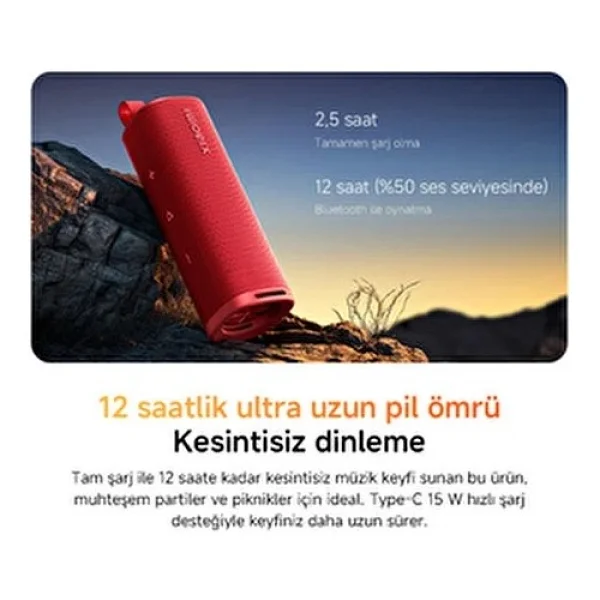 Xiaomi Sound Outdoor Yeşil Bluetooth Hoparlör - Görsel 6