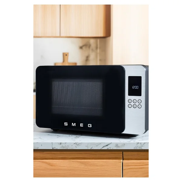 Smeg 4in1 50's Style Retro MOC01BLMEU Siyah 29 lt Mikrodalga Fırın - Görsel 4