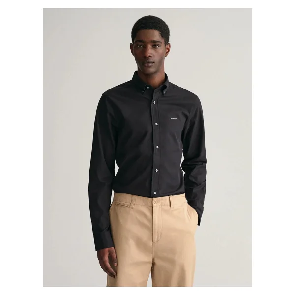 Gant Erkek Slim Fit Pamuk Gömlek - Beyaz - Görsel 5