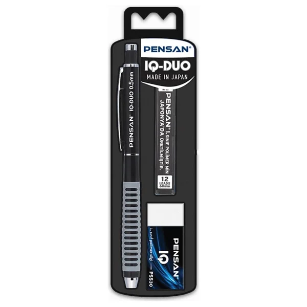Pensan IQ Duo 0.5 mm Siyah Versatil Uçlu Kalem Seti - Görsel 2