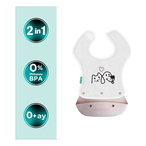 Mamajoo 2 in 1 Katlanır Mama Önlüğü - Görsel 2