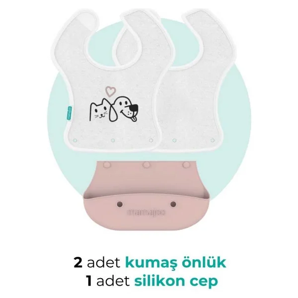 Mamajoo 2 in 1 Katlanır Mama Önlüğü - Görsel 3