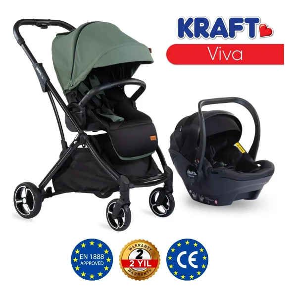Kraft Viva I-Size Travel Sistem Bebek Arabası - Görsel 8