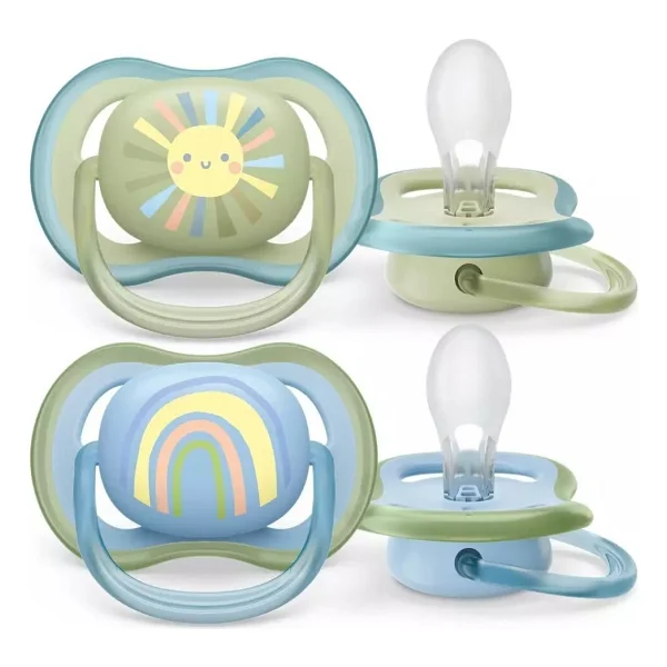 Philips Avent Ultra Air Emzik 0-6 Ay, 2'li Paket, Erkek, SCF085/58 - Çok Renkli - 0 - 6 Ay - Görsel 6