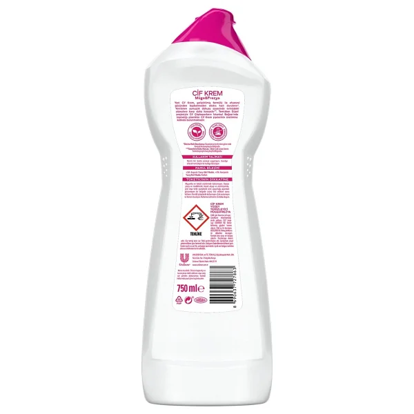 Cif Cleanboost Krem Frezya ve Müge Çiçeği Yüzey Temizleyici 750 ml - Görsel 8