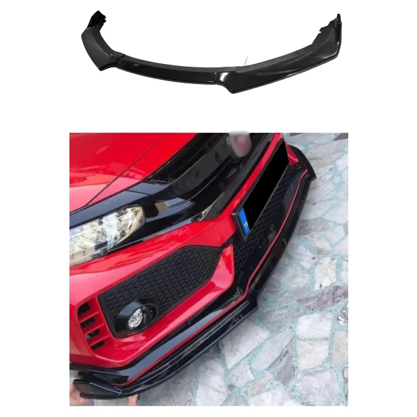 Honda Civic Fc5 Typer 3 Parça Ön Lip (Plastik) - Görsel 3