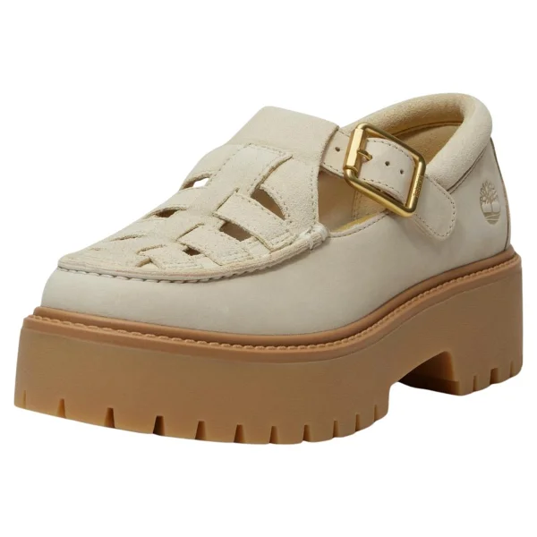 Timberland Stone Street Platform Buckle TB0A4188ER31 Bej Kadın Loafer Ayakkabı - Görsel 2
