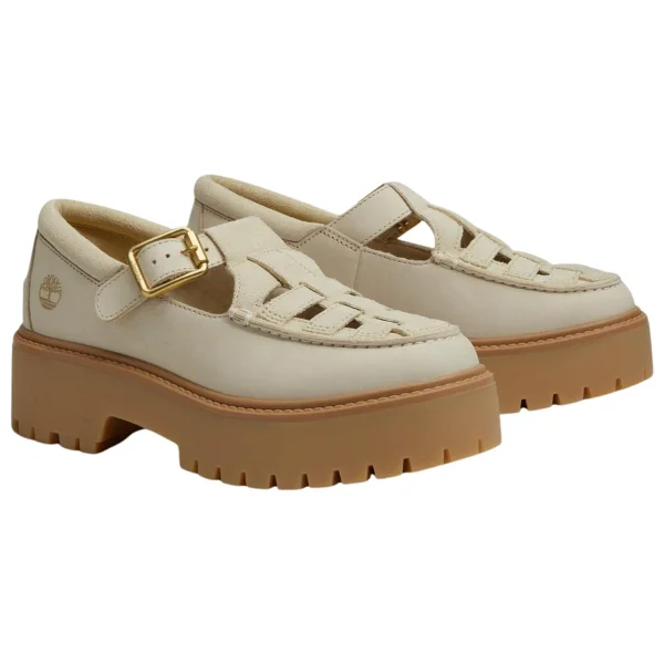 Timberland Stone Street Platform Buckle TB0A4188ER31 Bej Kadın Loafer Ayakkabı - Görsel 3