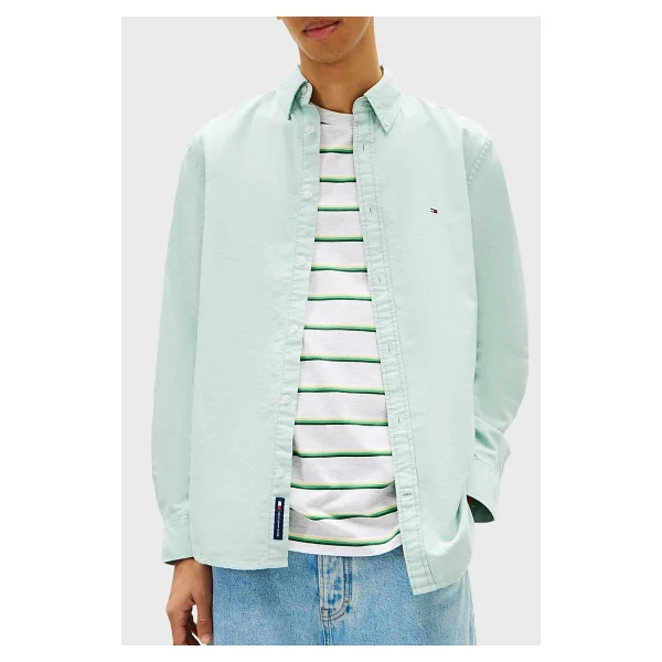Tommy Hilfiger DM0DM21298 Uzun Kollu Oxford Gömlek - Görsel 6