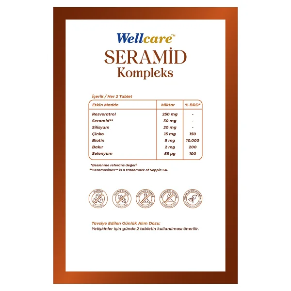 Wellcare Seramid Kompleks 60 Tablet - Görsel 5