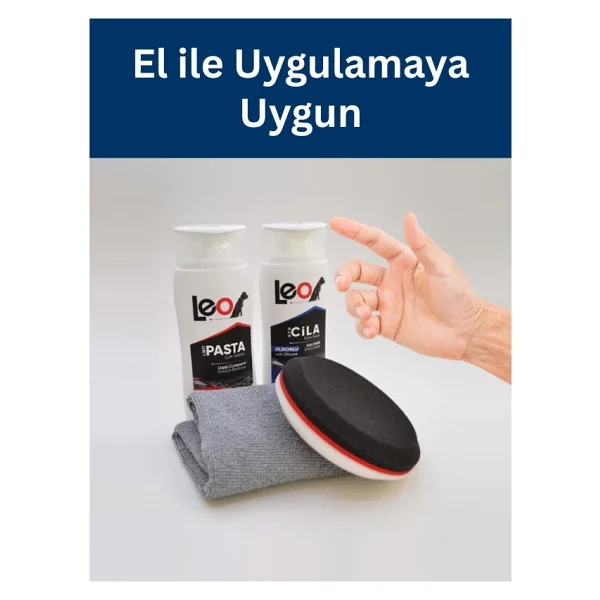 Befar Leo Pasta Cila Seti - Çizik Giderici & Parlatıcı - El Uygulamasına Uygun Komple Bakım Seti - Görsel 3