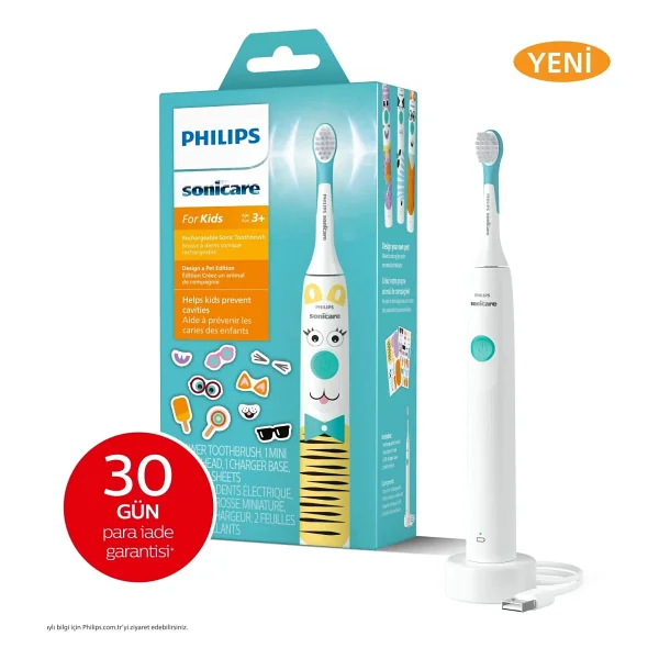 Philips Sonicare Kids HX3601/01 Evcil Hayvan Tasarımı Şarjlı Diş Fırçası - Görsel 10