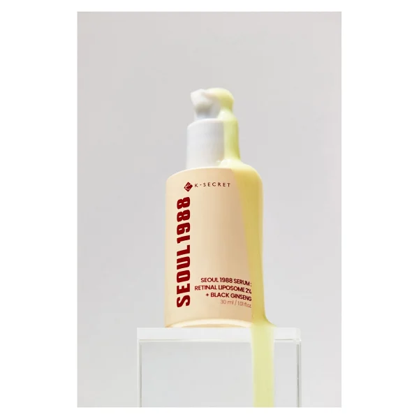 K-Secret SEOUL 1988 Serum : Retinal Liposome 2% + Black Ginseng - Kırışıklık Karşıtı ve Aydınlatıcı Retinal Serum 30ml - Görsel 7