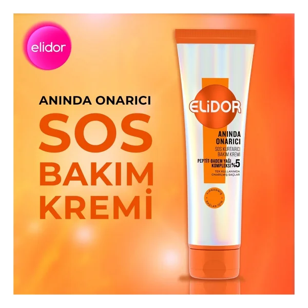 Elidor Anında Onarıcı SOS Kurtarıcı 130 ml Saç Kremi - Görsel 4