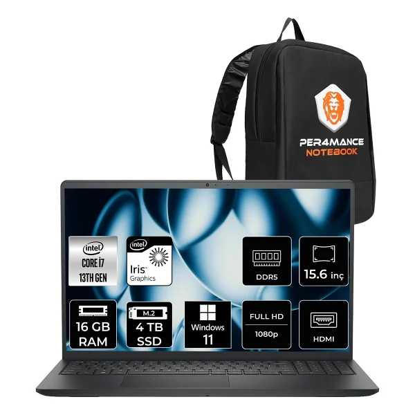 Dell Pro 15 Essential PV152501355 i7-1355U 16 GB 4 TB SSD Iris Xe Graphics 15.6 - Görsel 7