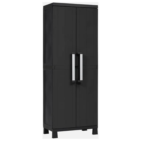 Evinizin Atölyesi 3 Raflı ve Uzun Bölmeli, Bahçe Dolabı, Balkon Dolabı, Plastik Dolap 65X37X173 - Görsel 3