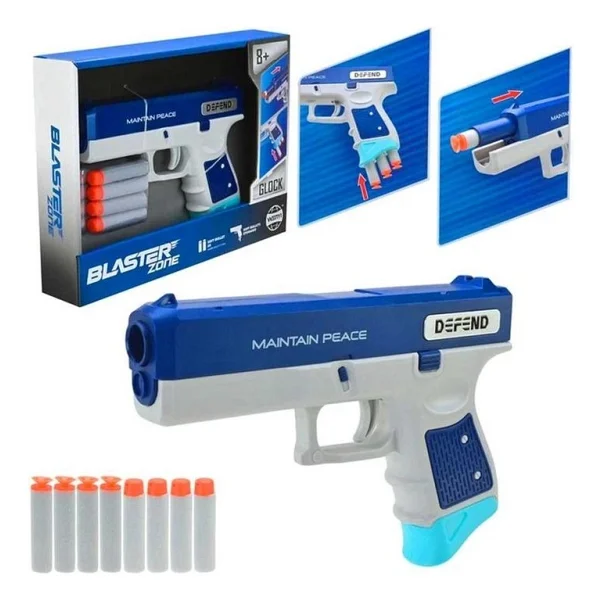 Samatlı WY2105B Blaster Zone Glock Sünger Tabancası 8 Mermi 8+ - Görsel 4