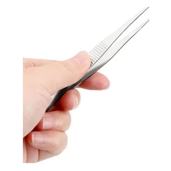 Labolist Spatül Öğrenci Tipi + Penset Düz Sivri Uçlu 16 Cm Nikel Kaplama - Görsel 5