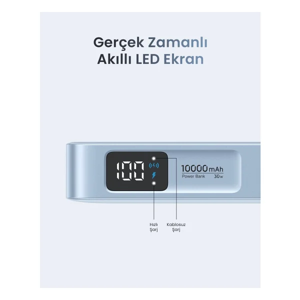 Ugreen MagFlow 10000 mAh Hızlı Şarj MagSafe Powerbank - Görsel 9