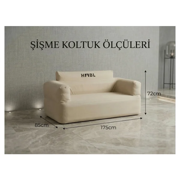 Habl Çift Kişilik Şişme Koltuk - Görsel 3