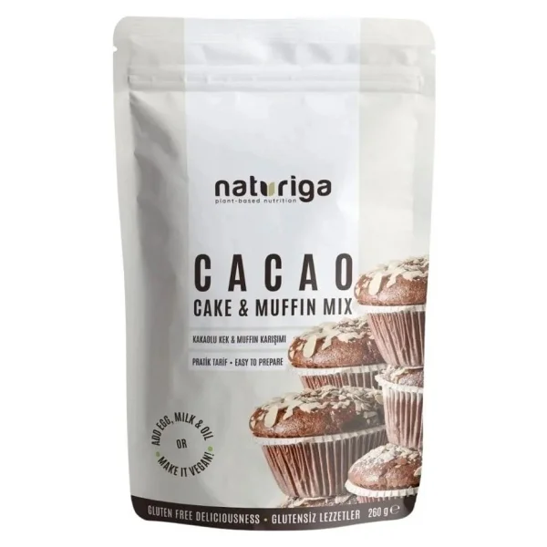Naturiga Kakaolu Kek ve Muffin Karışımı 260 gr - Görsel 5