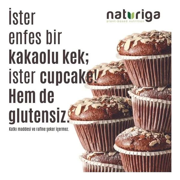 Naturiga Kakaolu Kek ve Muffin Karışımı 260 gr - Görsel 4