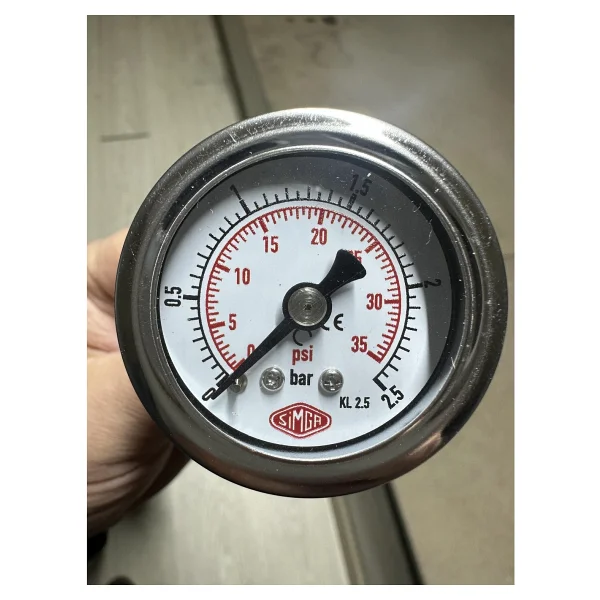 SİMGA Çap Ø40 mm Pano Tip Kuru Manometre 0-10 bar - Görsel 7