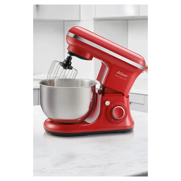 Arzum Crust Mix Lite AR1189 1500 W Kırmızı 5 lt Stand Mikser - Görsel 2