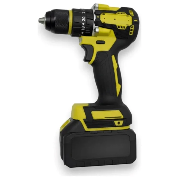 Moonshop Profesyonel Şarjlı Darbeli 5'li Set 2-26 Hilti 125mm Taşlama 13mm Matkap 650nm Somun Sökme Dal Budam - Görsel 3