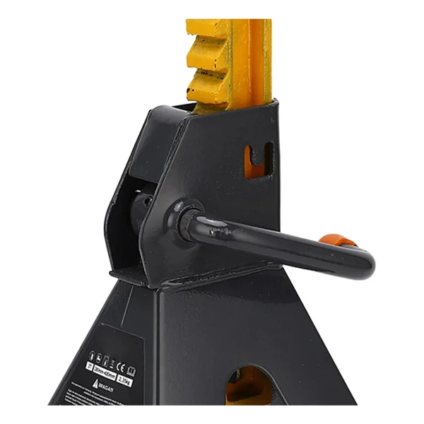 Moonshop Pro Alman 3Ton-3000Kg Kaymaz Kilitleme Özelikli Korumalı 3 Ton Kriko Standı Araç Altı Sehpa 2 Li Set - Görsel 3