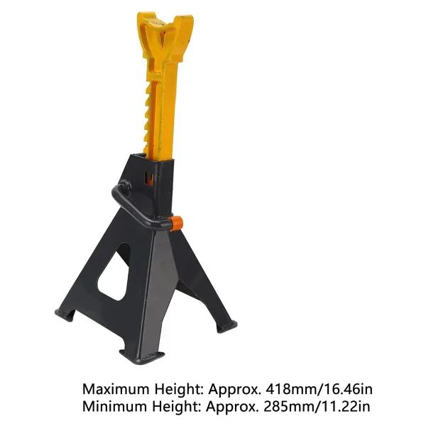 Moonshop Pro Alman 3Ton-3000Kg Kaymaz Kilitleme Özelikli Korumalı 3 Ton Kriko Standı Araç Altı Sehpa 2 Li Set - Görsel 5