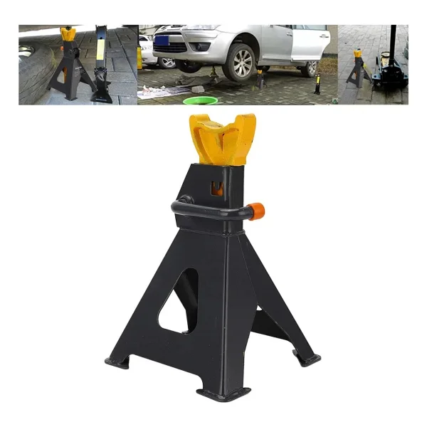 Moonshop Pro Alman 3Ton-3000Kg Kaymaz Kilitleme Özelikli Korumalı 3 Ton Kriko Standı Araç Altı Sehpa 2 Li Set - Görsel 6