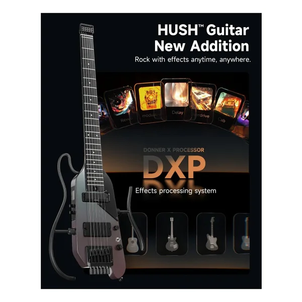 Donner HUSH X Pro Elektro Gitar - Görsel 7