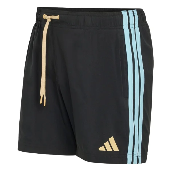 Adidas 3 Stripes 5-Inch KD3472 Siyah Erkek Deniz Şortu - Görsel 3