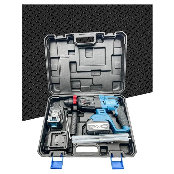 MOONSHOP Şarjlı Çift Akülü Darbeli Kırıcı Delici Hilti Kömürsüz Motor 2-26 Mm 2 Yıl Garantili Ürün. - Görsel 3