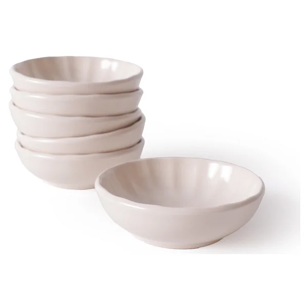 Keramika Mat Krem Sirius Çerezlik / Sosluk 10 cm 6 Adet 950 - Görsel 4