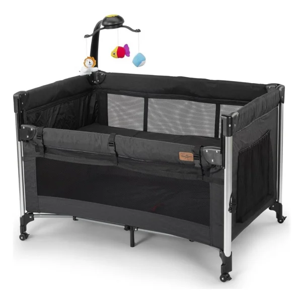 Baby2Go Luna Siyah 70x110 cm Anne Yanı Oyun Parkı - Görsel 2