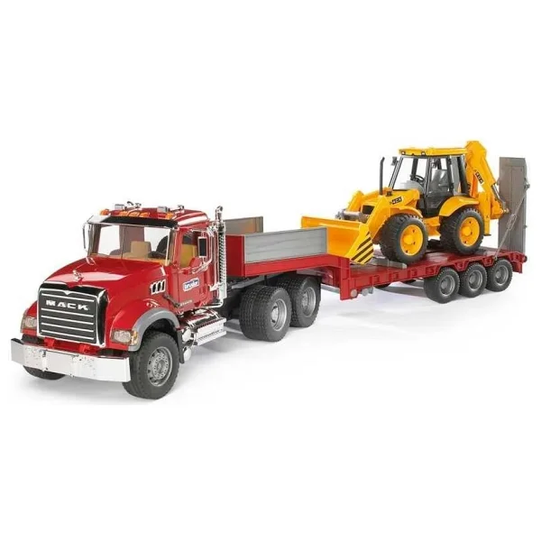 Bruder Mack Granite Jcb Tasıyan Tır BR02813 - Görsel 6